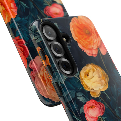 Floral Phone Case - Tough Cases, Stylish Protection, Gift for Flower Lovers, Customizable Cover, Floral Design Mobile Accessory