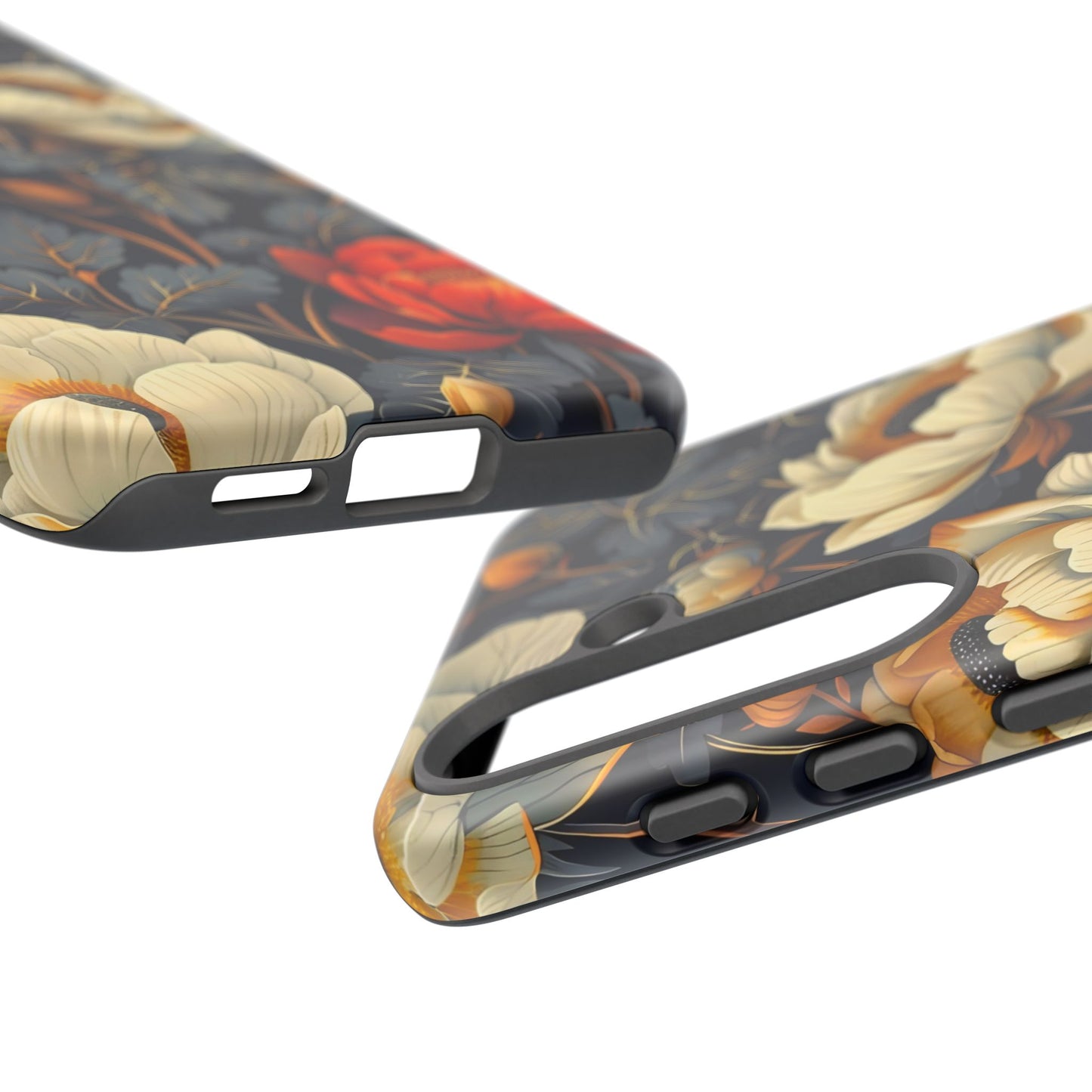 Floral Phone Case - Tough Cases, Stylish Mobile Cover, Flower Design, Holiday Gift, Trendy Accessory, Eco-Friendly Case