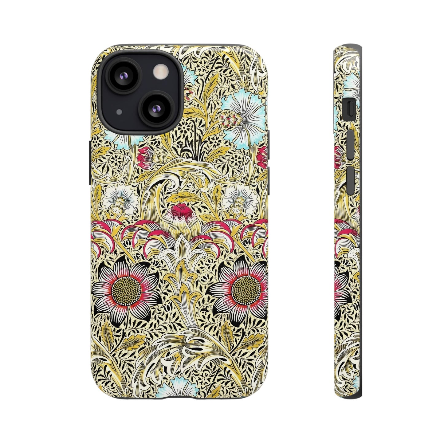 Floral Phone Case - Tough Cases, Floral Design, Stylish, Protective, Unique Gift for Her, Phone Accessories