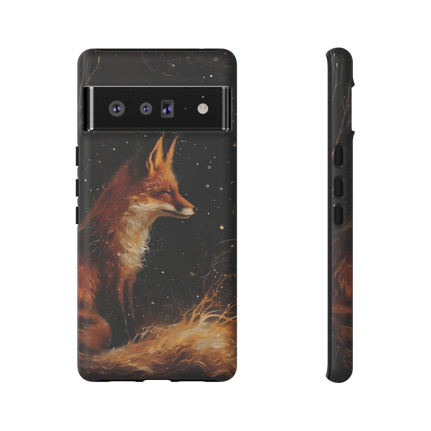 Phone Case with Artistic Fox Design, Cozy Gift for Nature Lovers, Cute Animal Case for Holiday, Unique Decorative Cover