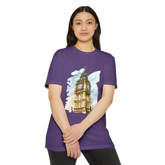 Unisex CVC Jersey T-shirt - Timeless Icon - The UK’s Famous Clock Tower