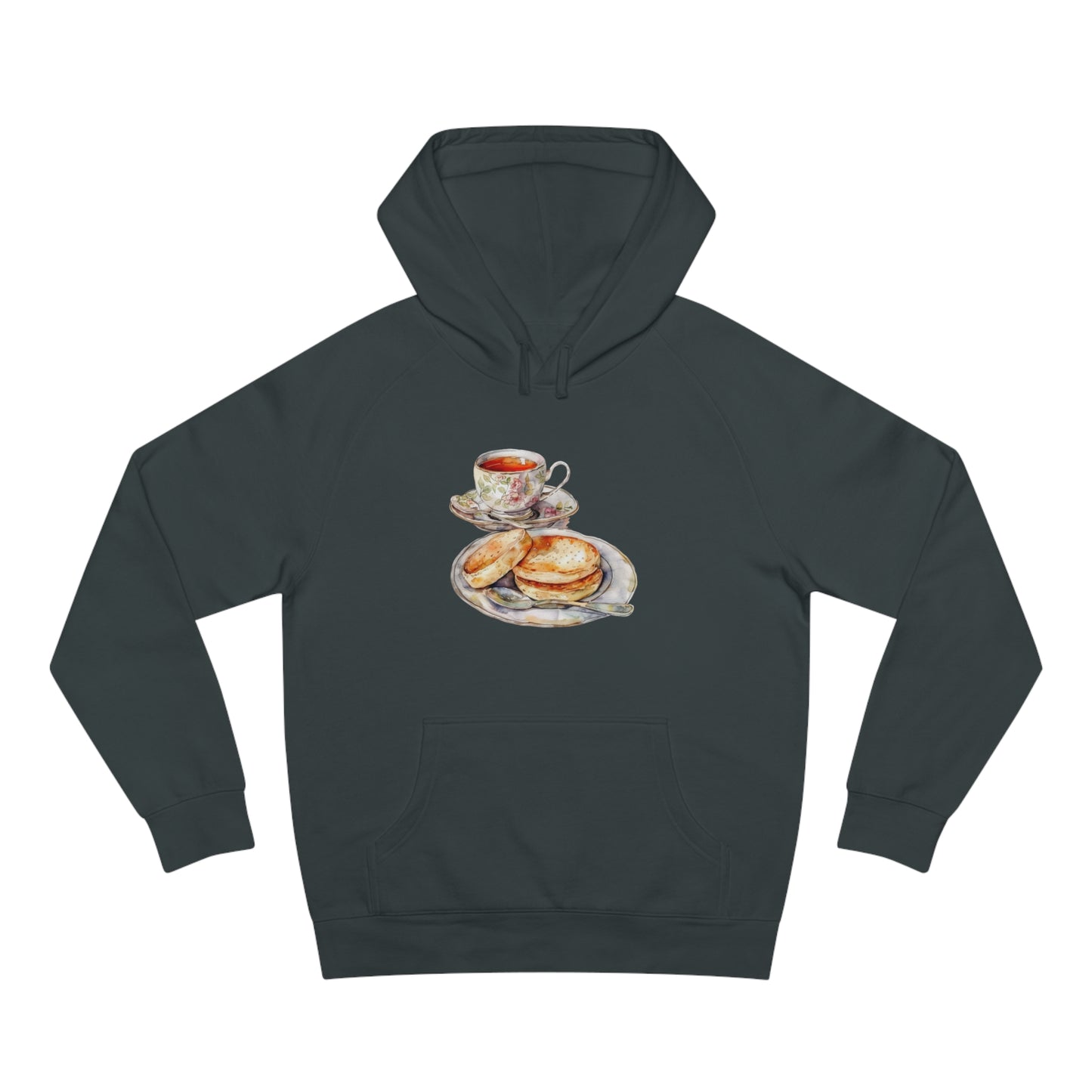 Elegant Unisex Hoodie - British Food Traditional Dishes and Culinary Delights