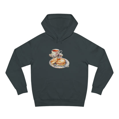 Elegant Unisex Hoodie - British Food Traditional Dishes and Culinary Delights