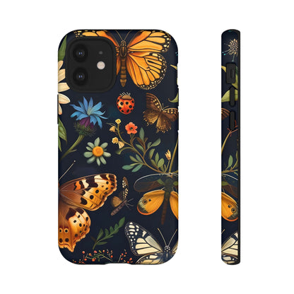Nature-Inspired Phone Case | Floral Butterfly Design, Tough Phone Cover, Gift for Nature Lovers, Cute Butterfly Case, Home Decor