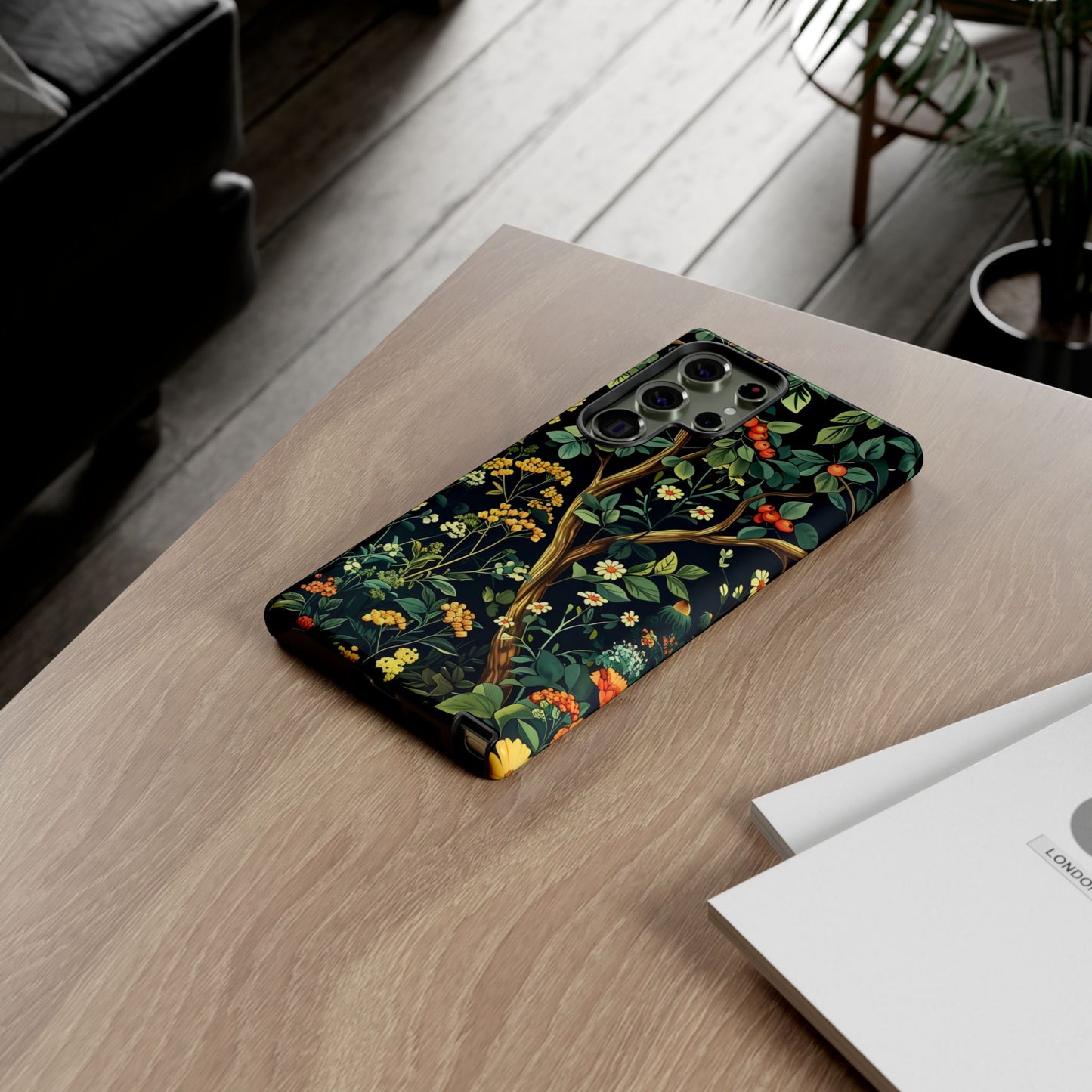 Floral iPhone Case, Nature Inspired Tough Case, Botanical Phone Cover, Eco-Friendly Gift, Unique Floral Design
