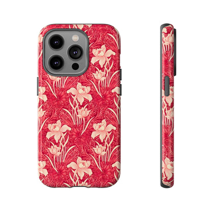 Floral Tough Phone Case - Durable, Stylish Accessory, Perfect Gift for Her, Floral Pattern, Customizable, Ideal for Daily Use