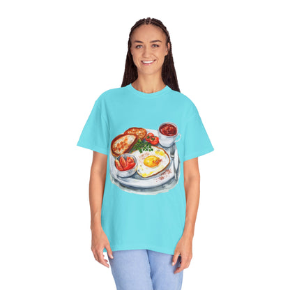 Unisex Garment-Dyed T-shirt - Hearty & Wholesome - Classic British Cuisin