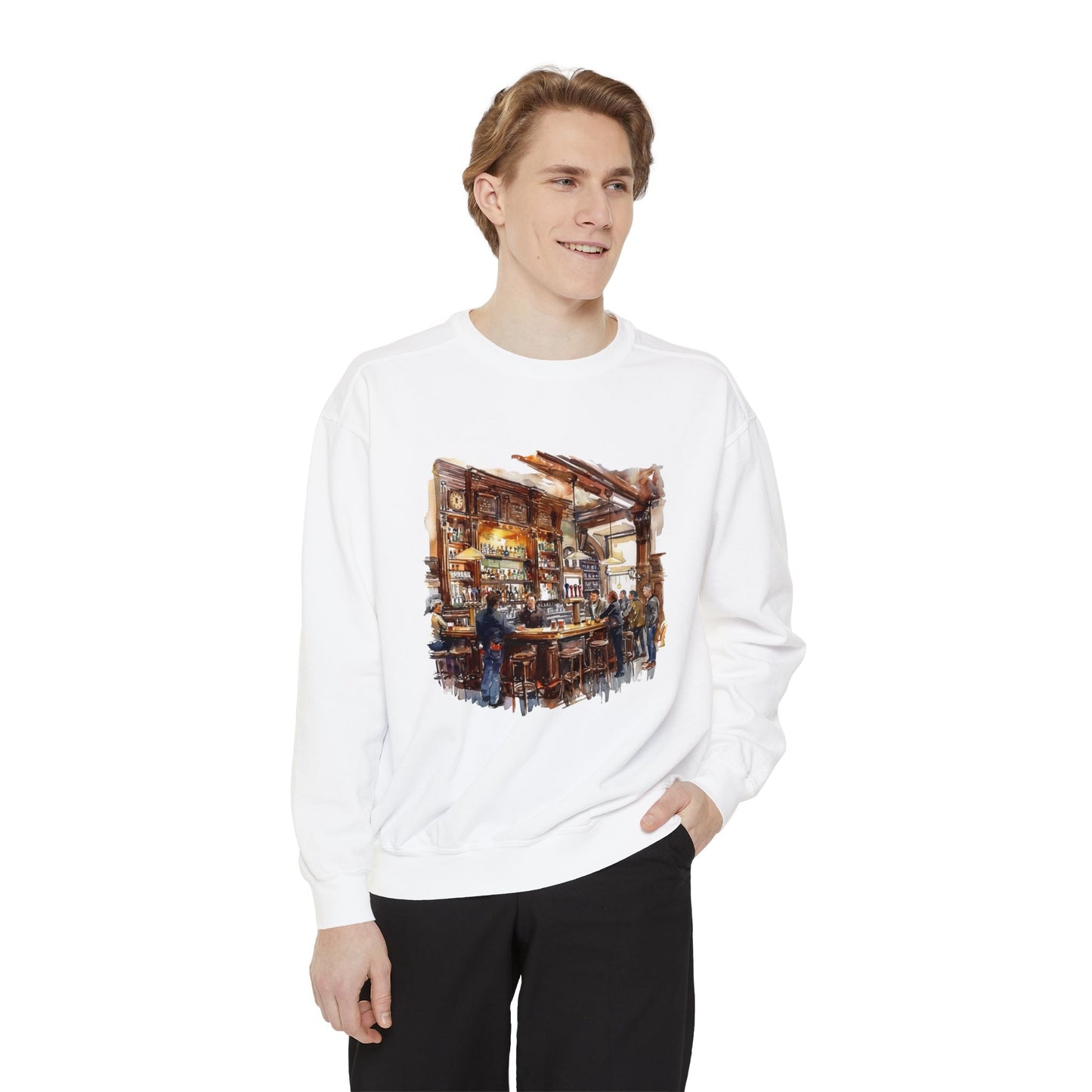 Unisex Garment-Dyed Sweatshirt Classy - London's Pub