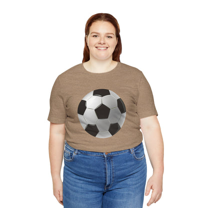 Unisex Jersey Short Sleeve Tee - Dynamic Football Design - Sports Passion and Energy