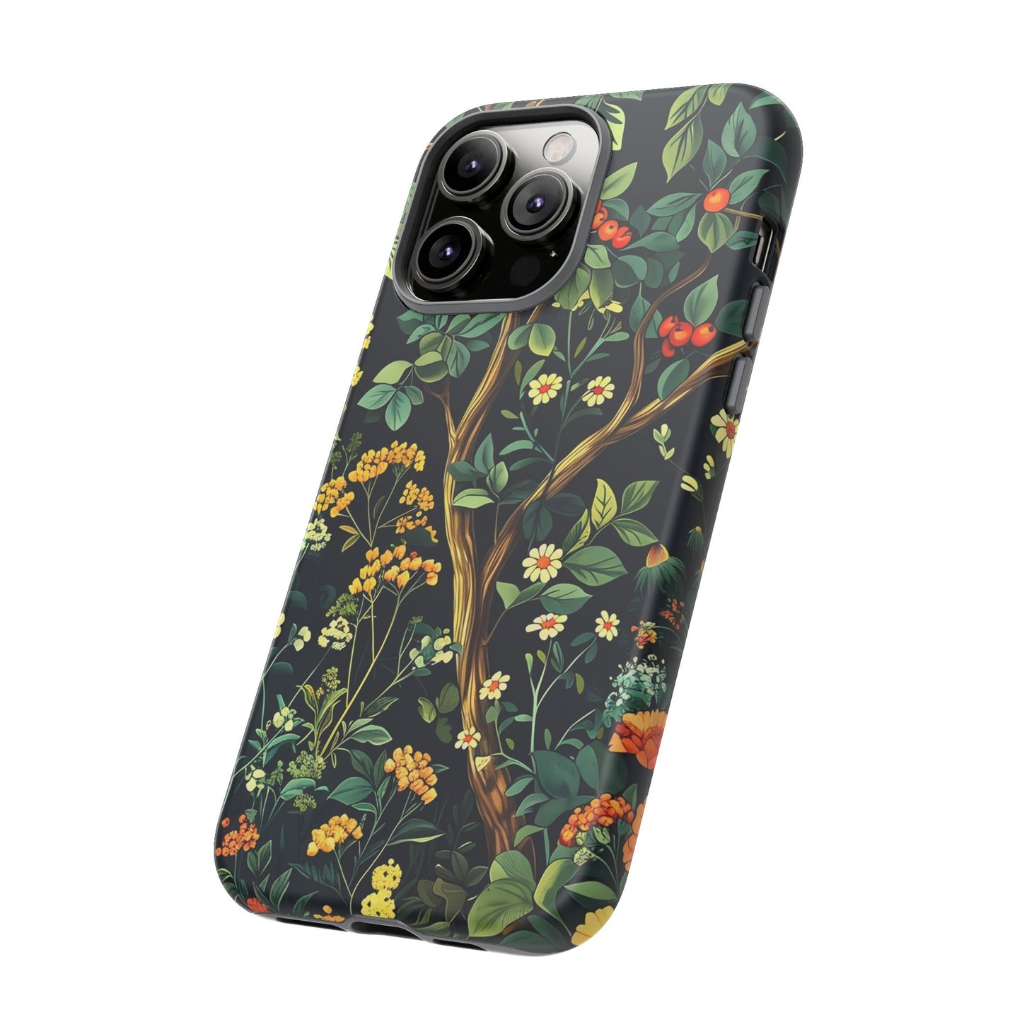 Floral iPhone Case, Nature Inspired Tough Case, Botanical Phone Cover, Eco-Friendly Gift, Unique Floral Design