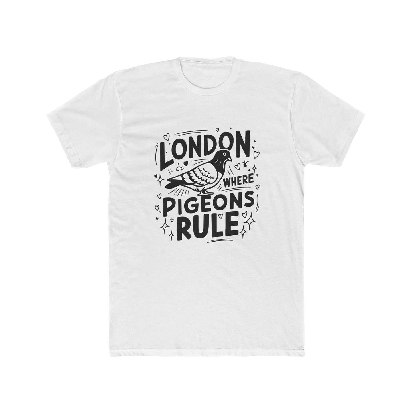 Pigeons Rule in London Unisex Cotton Crew Tee