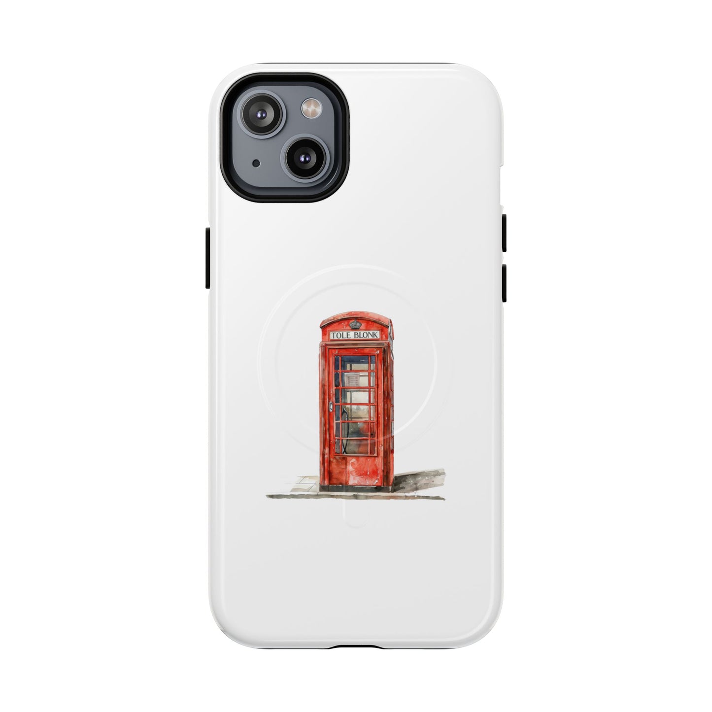 Classic London Phone Booth Magnetic Case, Tough Phone Cases, Gift for Travelers, Unique Phone Accessories, Personalized Phone Protection