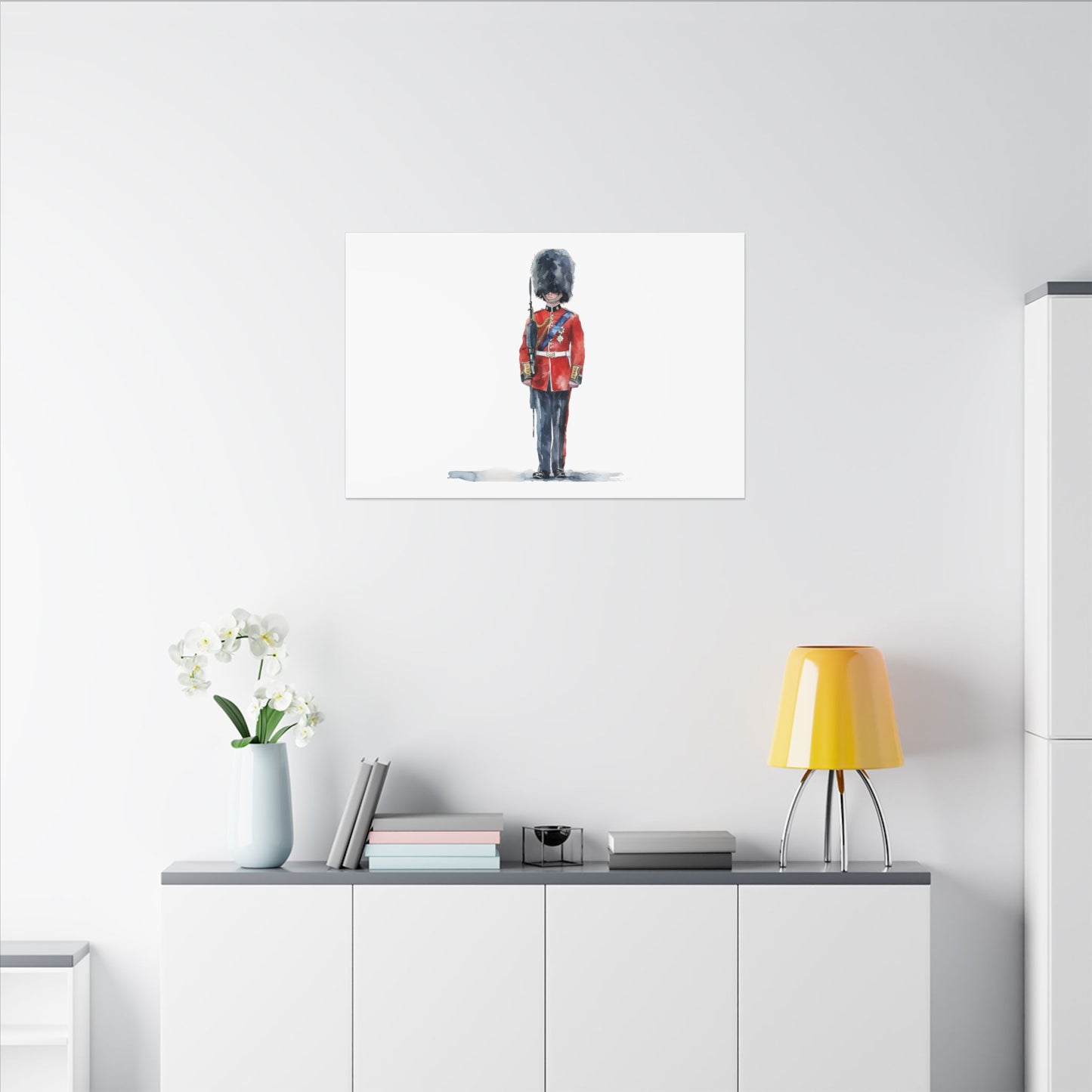 Royal Guard Canvas Art Print, British Soldier Wall Decor, Home Decoration, Gift for History Lovers, Art for Offices, Unique Wall Gallery