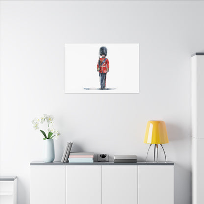 Royal Guard Canvas Art Print, British Soldier Wall Decor, Home Decoration, Gift for History Lovers, Art for Offices, Unique Wall Gallery