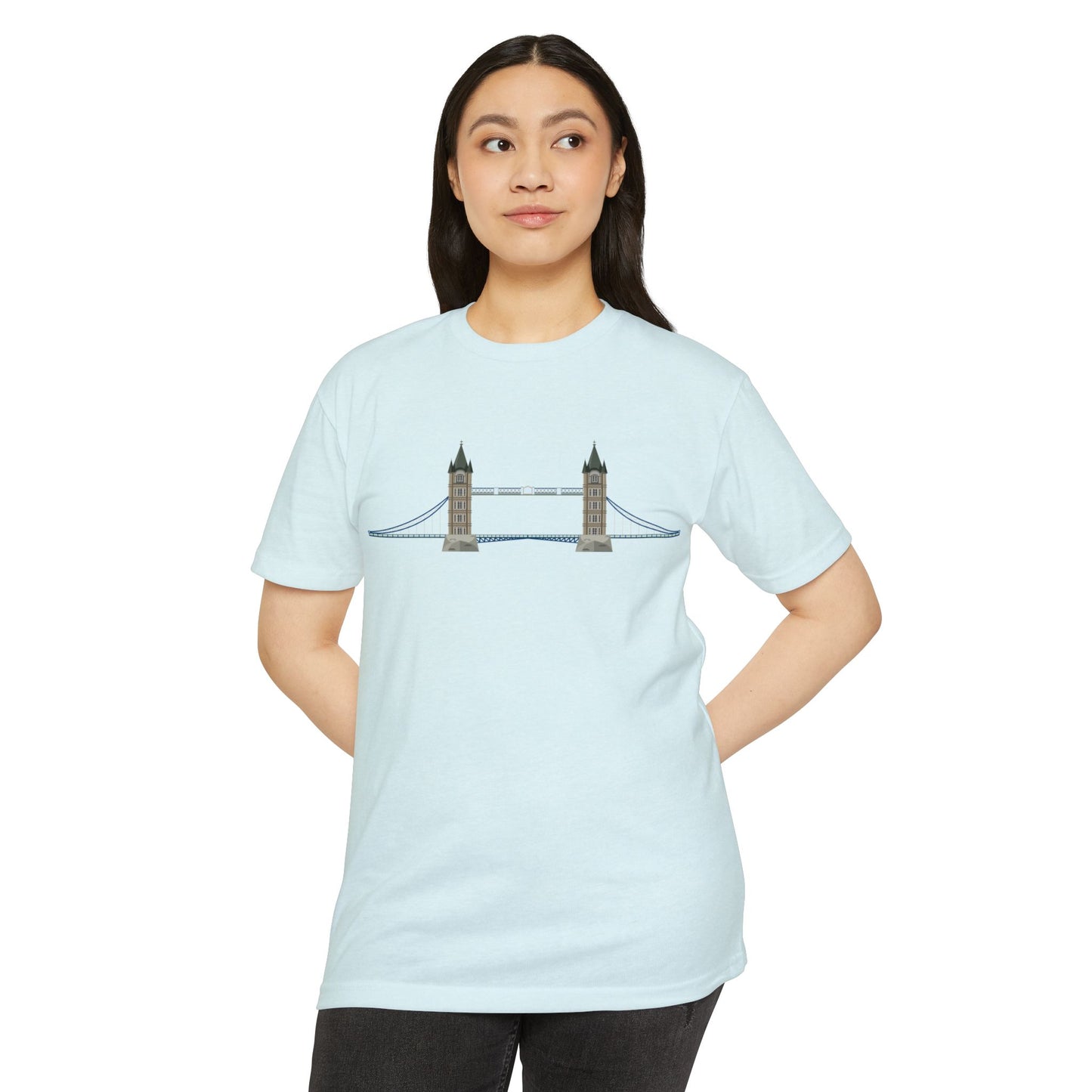 Unisex CVC Jersey T-shirt - Tower Bridge - Iconic London