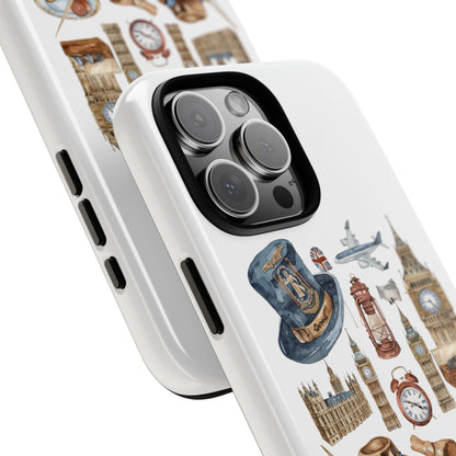 London-Themed Phone Case, Durable iPhone Cover, Gift for Travelers, Unique Cell Phone Accessories, Stylish Gadget Protection