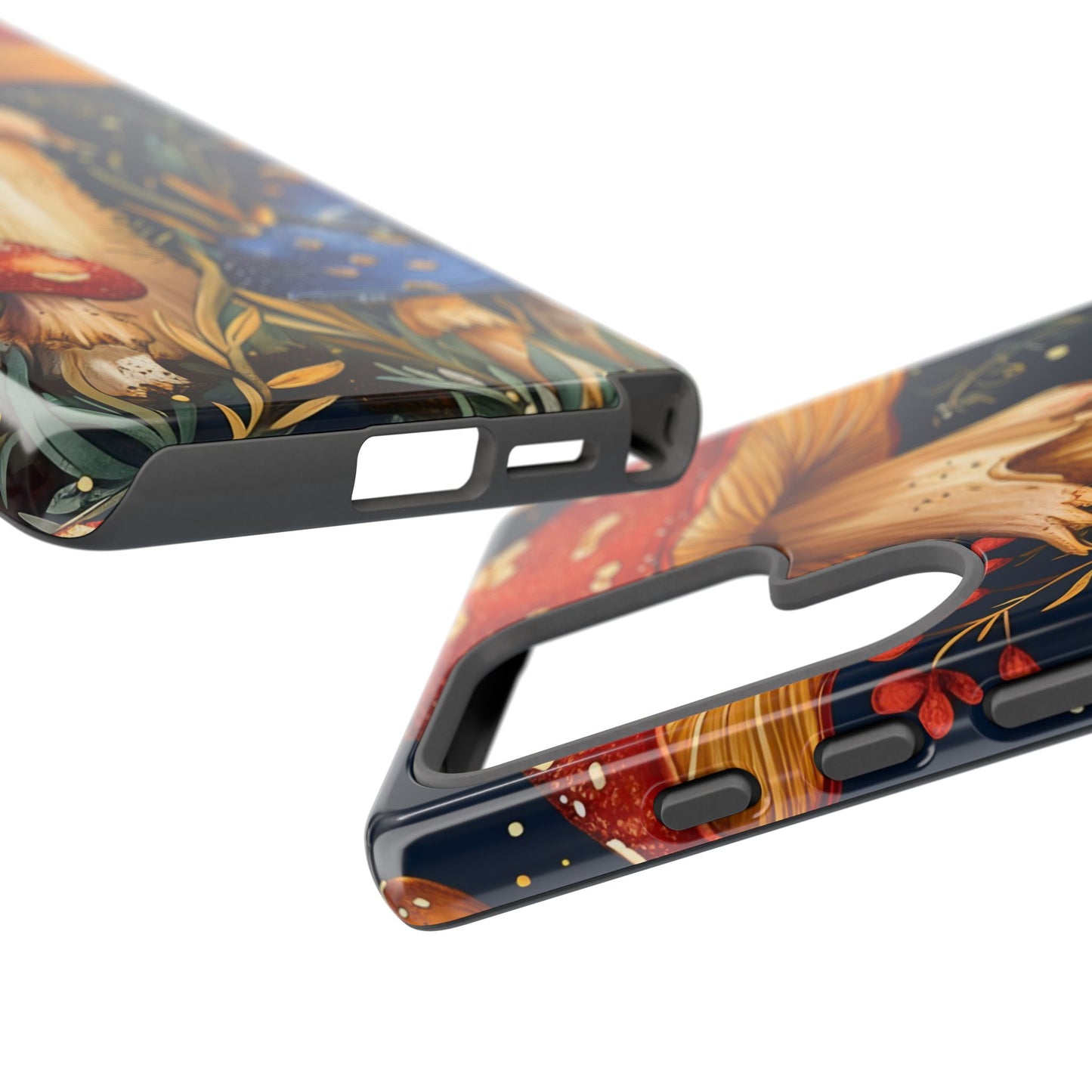 Mushroom Phone Case with Nature Design, Tough Phone Cover, Eco-Friendly Case, Gift for Nature Lovers, Unique Phone Accessory