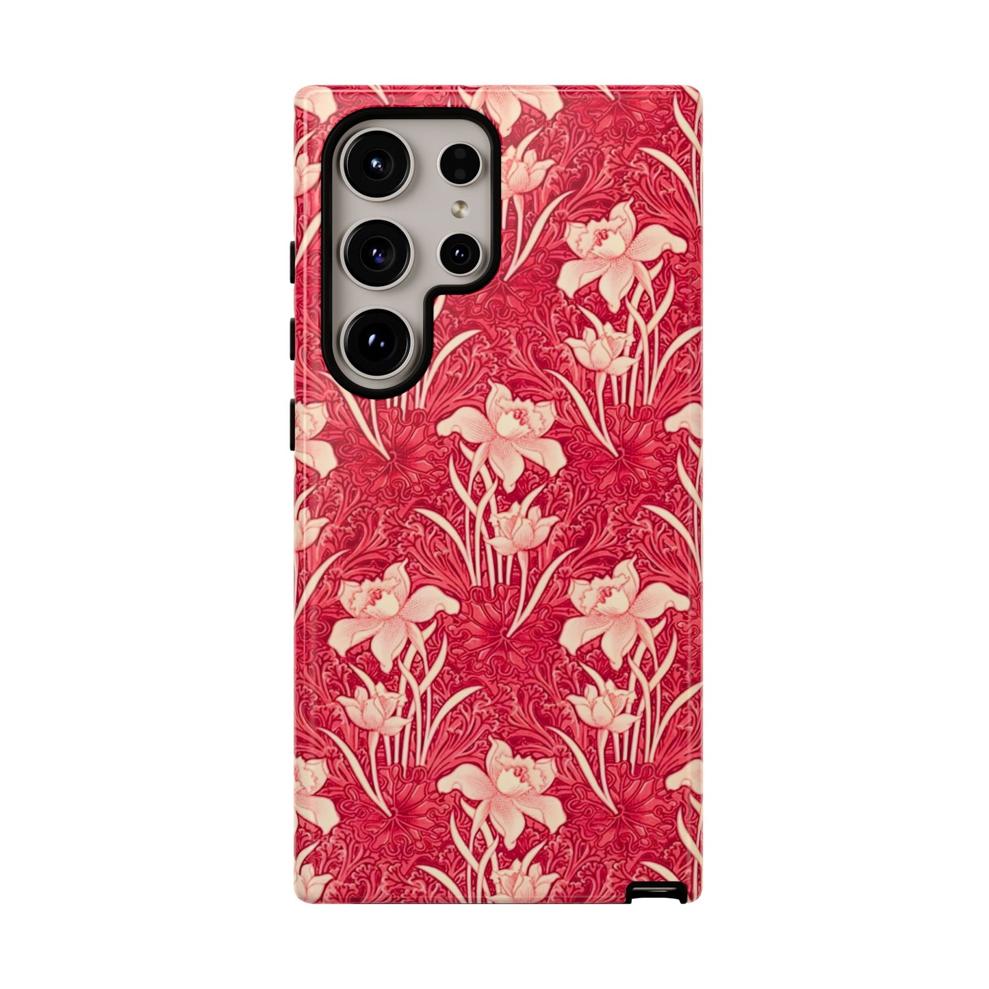 Floral Tough Phone Case - Durable, Stylish Accessory, Perfect Gift for Her, Floral Pattern, Customizable, Ideal for Daily Use