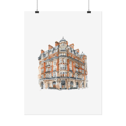 Elegant Architectural Rolled Posters, Art Prints for Home Decor, Gift for Housewarming, Wall Art for Living Room, Unique Art Decor