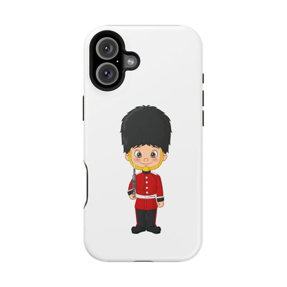 Cute Cartoon Soldier Magnetic Tough Case, Kid's Phone Cover, Fun Gift for Children, Birthday Present, Youth Accessories, Durable Protection