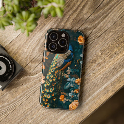 Peacock Phone Case - Elegant Floral Design, Tough Case for Protection, Unique Gift for Nature Lovers, Stylish Accessory, Eco-Friendly