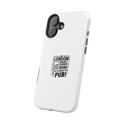 London Pub Themed Magnetic Tough Case - Perfect for Beer Lovers and Travelers