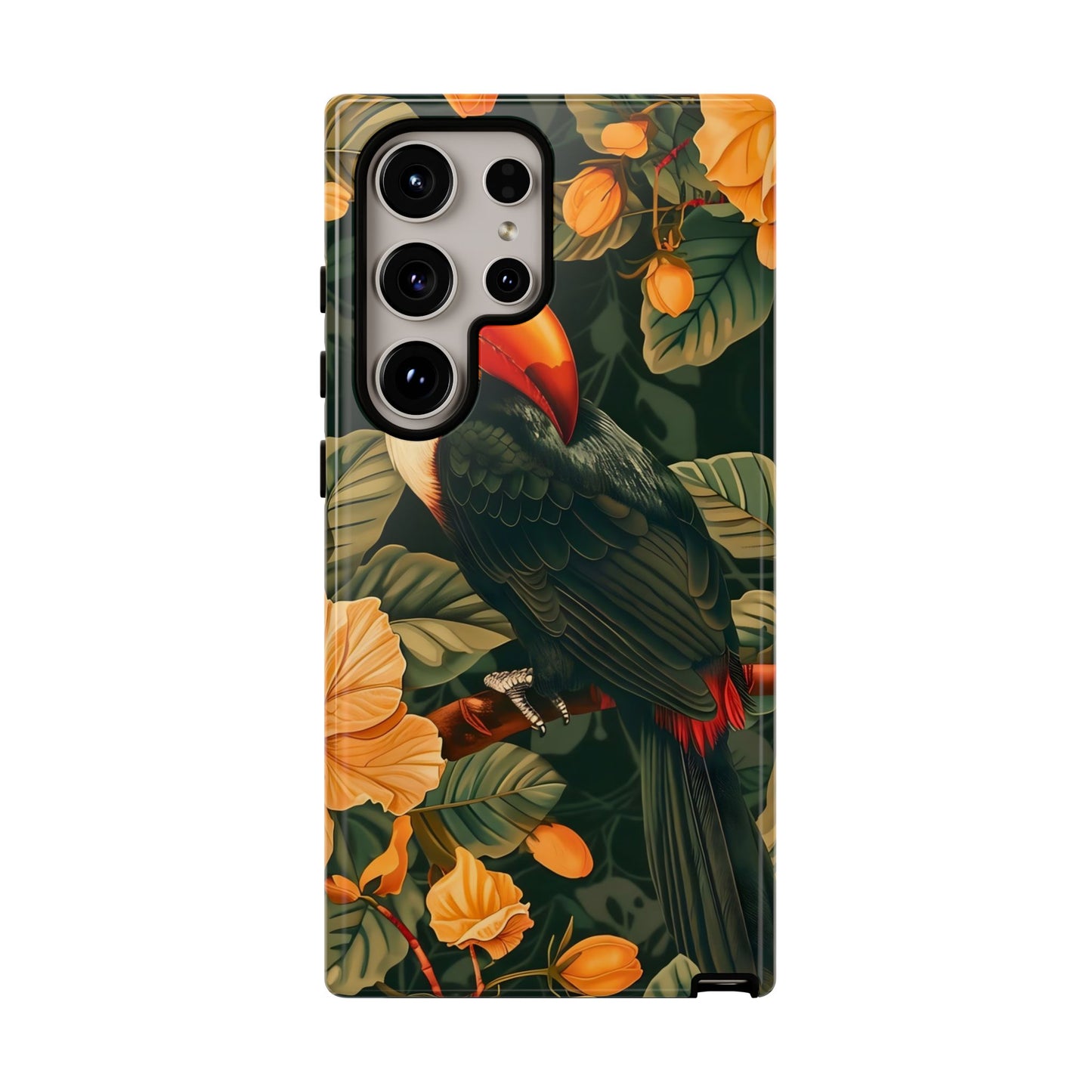 Tropical Toucan Phone Case, Exotic Bird Cover, Nature Lover Gift, Eco-Friendly Design, Customizable Tech Accessory