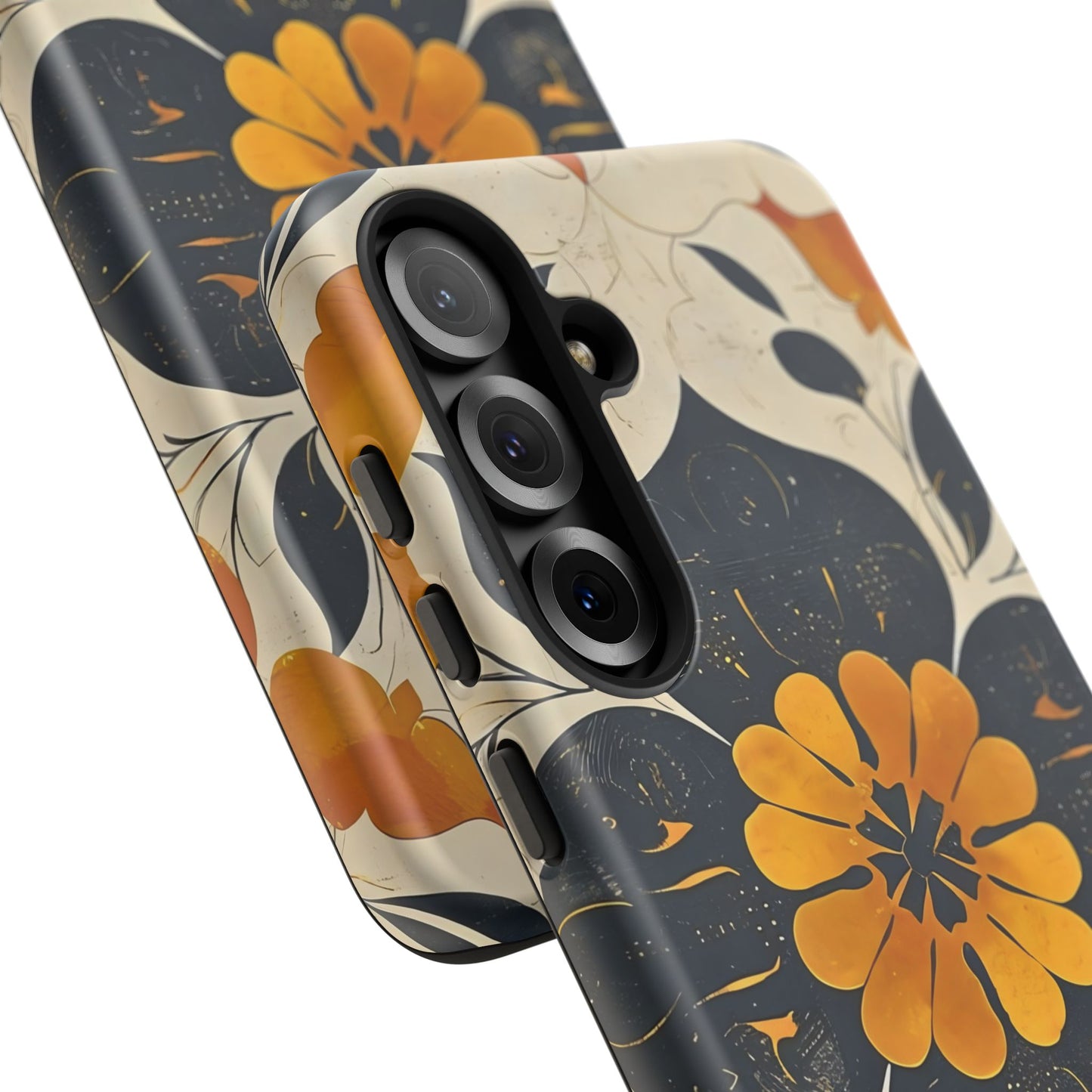 Floral Phone Case - Tough Cases, Botanical iPhone Cover, Vintage Flower Design, Durable Smartphone Protection, Unique Gift Idea