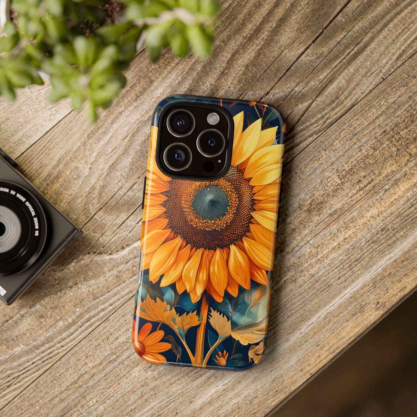 Sunflower Phone Case - Floral Design for Nature Lovers, Cute Spring Accessory, Gift for Her, Eco-Friendly Cover