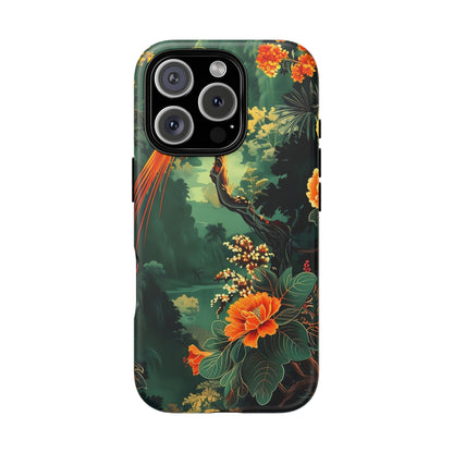 Tropical Phone Case - Colorful Floral Design, Phone Cover for Nature Lovers, Gift for Friends, iPhone & Android Compatible, Boho Style