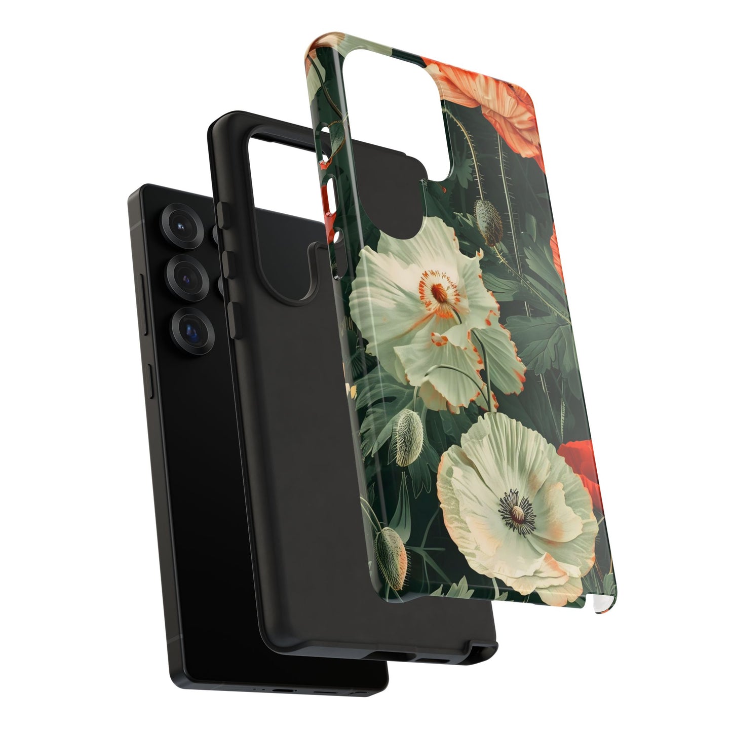 Floral Phone Case - Tough Cases, Botanical Design, Gift for Friends, Trendy Mobile Cover, Personalized Phone Accessory