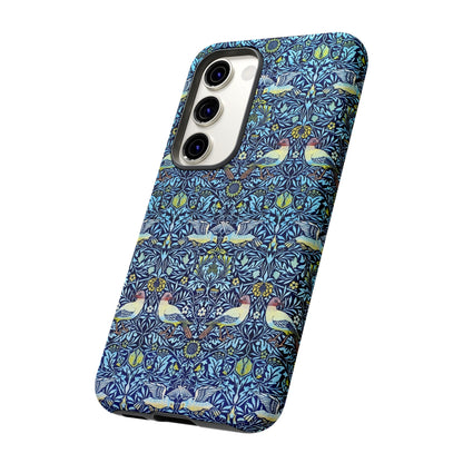 Bird and Floral Pattern Phone Case, Tough Cases, Gift for Nature Lovers, Eco-friendly, Custom Phone Accessories, All-Occasion