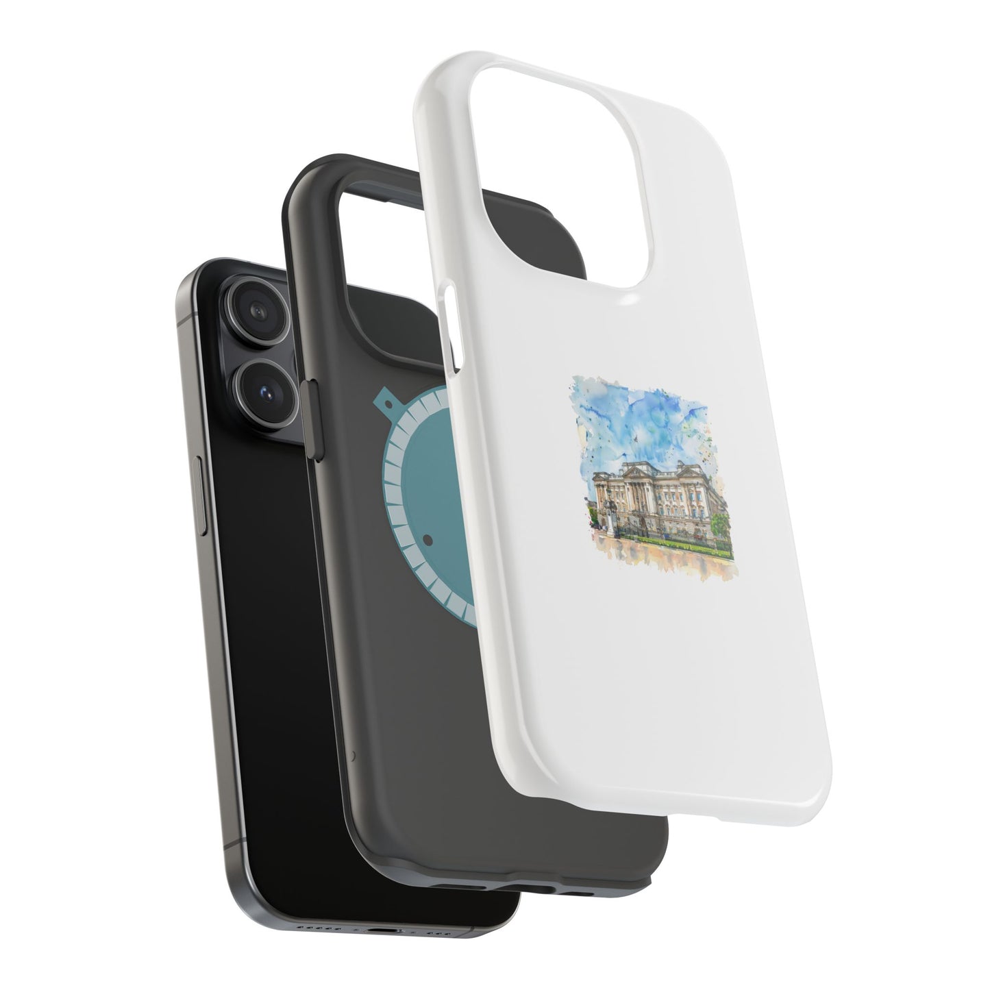 Artistic Magnetic Phone Case, Custom Tough Case, Unique Phone Cover, Gift for Travelers, Landscape Design, Protective Case