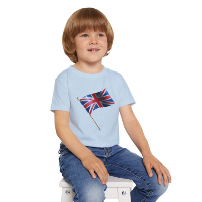 British Flag Toddler T-shirt - Cute Tee for Kids, Perfect for Celebrations and Everyday Wear