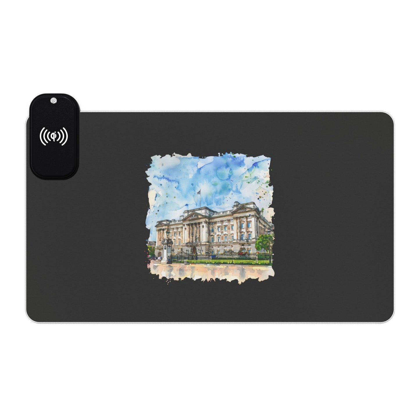 Buckingham Palace Sketch - LED Gaming Mouse Pad with Wireless Charging - Vibrant Desk Accessory for Gamers, Ideal for Home Office Decor, Perfect Gift for Gamers, [...]