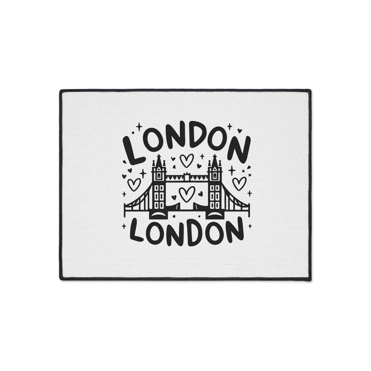 London-Themed Heavy Duty Floor Mat | Welcome Mat, Home Decor, Travel Gift, Rug, Kitchen Mat