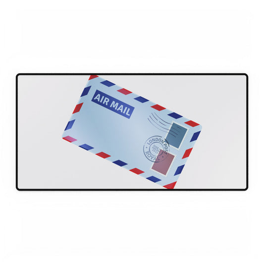 Air Mail Desk Mat | Stylish Office Decor, Workspace Accessories, Desk Organizer, Home Office Gift, Fun Office Supply