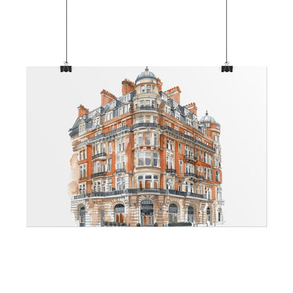 Elegant Architectural Rolled Posters, Art Prints for Home Decor, Gift for Housewarming, Wall Art for Living Room, Unique Art Decor