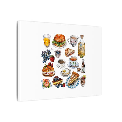 Breakfast Feast Canvas Print, Food Art, Kitchen Decor, Gifting for Food Lovers, Brunch Vibes, Wall Art
