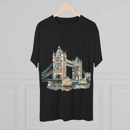 London Bridge Elegant Unisex Tri-Blend Crew Tee