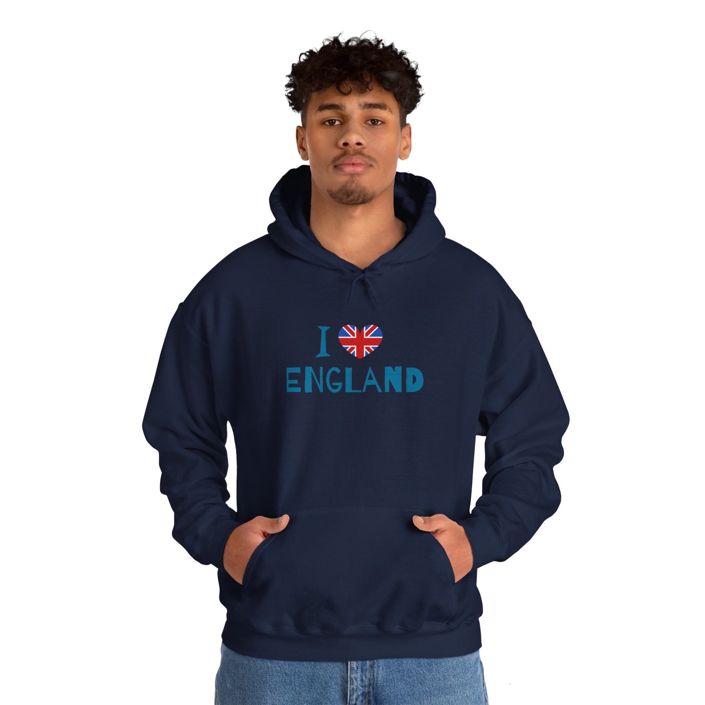 Unisex Heavy Blend™ Hooded Sweatshirt - Timeless Union Jack British Flag Art