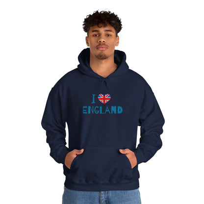 Unisex Heavy Blend™ Hooded Sweatshirt - Timeless Union Jack British Flag Art