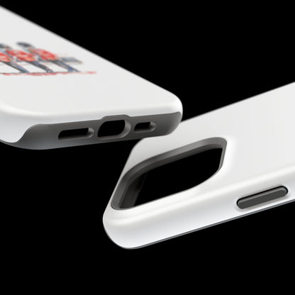 Stylish Magnetic Phone Case with Guards Design, Fun Phone Cover, Unique Gifts for Tech Lovers, Elegant Protection for All Phones
