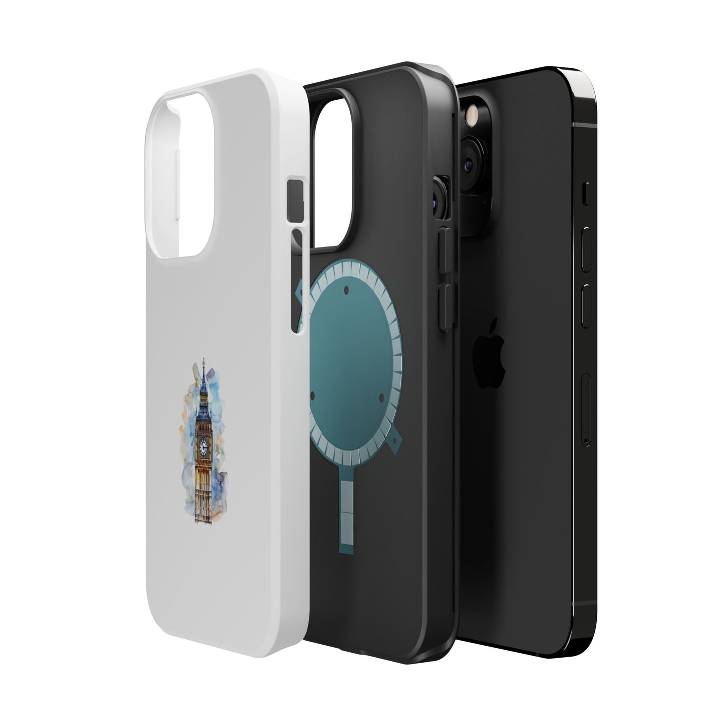Artistic Magnetic Phone Cases with Iconic Designs, Unique Cell Phone Cover, London Tower Case, Gift for Travelers, Customizable Art Cases