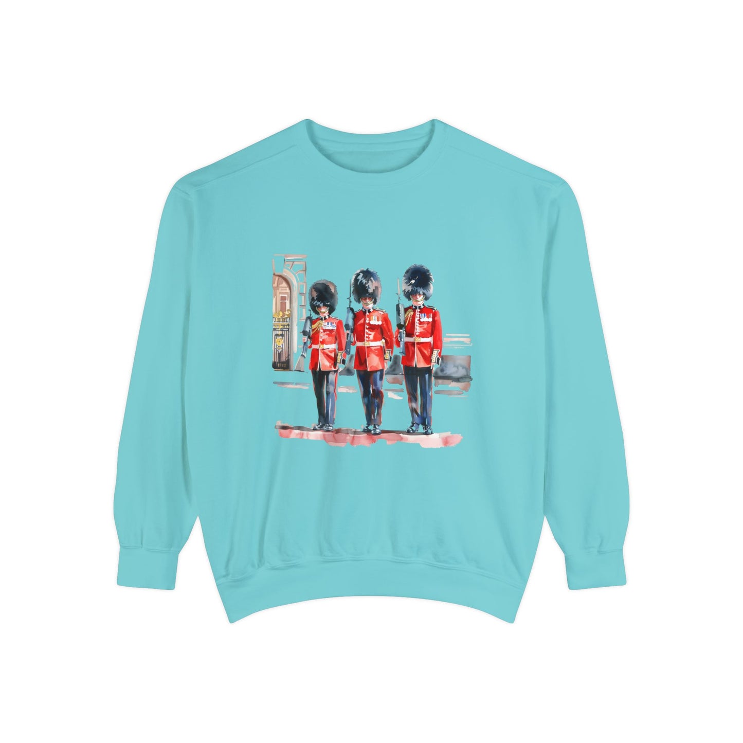 Unisex Garment-Dyed Sweatshirt - British Soldier - Classic Military Elegance and Honorable