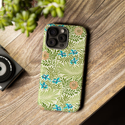Tough Cases Phone Case, Botanical Print Phone Cover, Floral Smartphone Accessory, Nature-Inspired Tech Gear, Gift for Plant Lovers