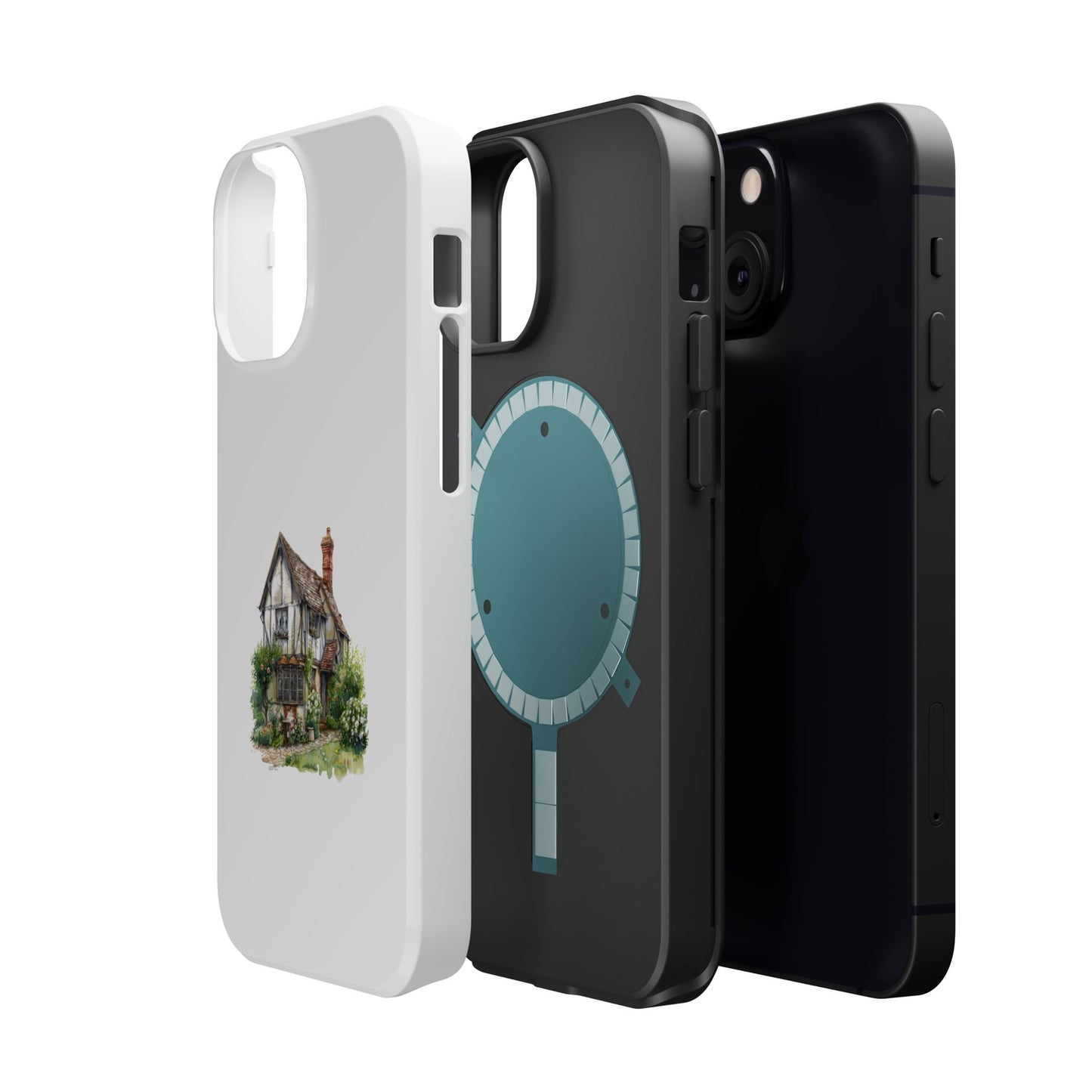 Magnetic Phone Cases, Whimsical Cottage Design, Unique Gift, Phone Accessory, Artful Cases for Nature Lovers, Customized Options