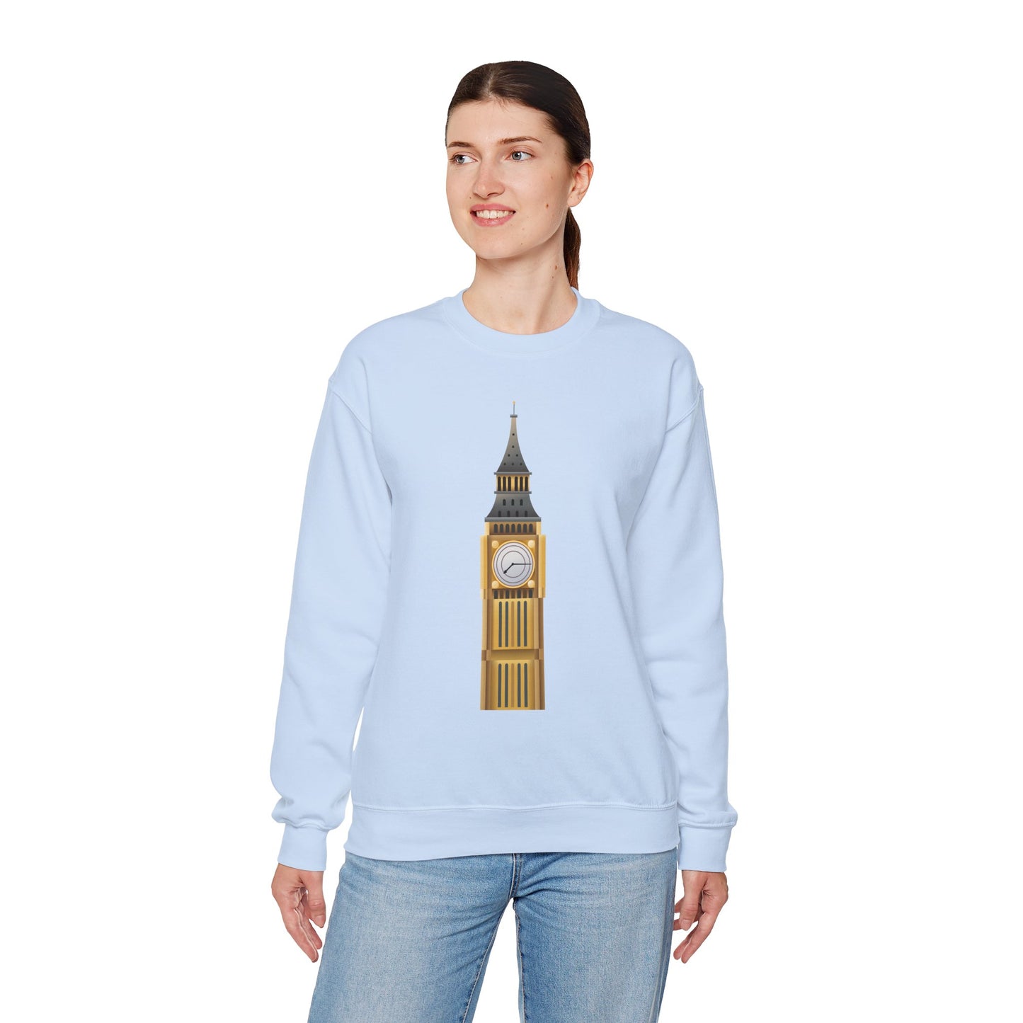 Unisex Heavy Blend™ Crewneck Sweatshirt - Tick Tock London - The Majestic Big Ben