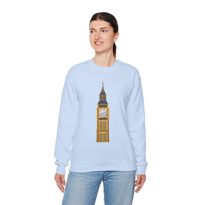 Unisex Heavy Blend™ Crewneck Sweatshirt - Tick Tock London - The Majestic Big Ben