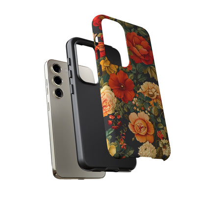 Floral Phone Case, Tough Cases, Decorative Tech Accessories, Gift for Her, Nature Lover Gift, Boho Style Case, Spring Floral Cover